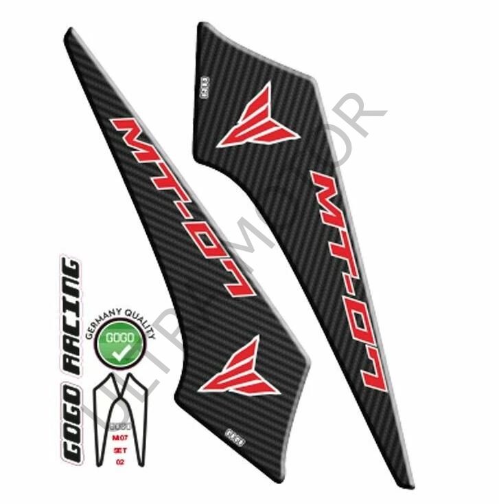 Yamaha MT-07 Kırmızı-Siyah Yan Pad 2014-2017