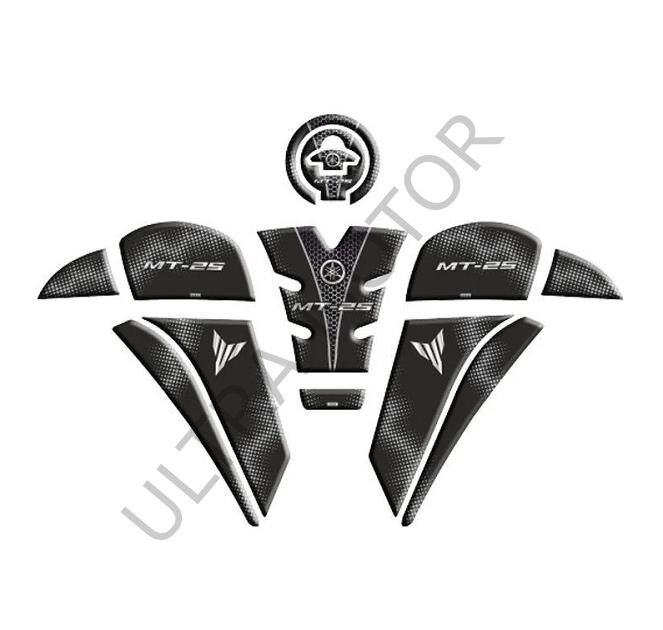 Yamaha MT-25 2020-2024 Siyah Tank Pad Set