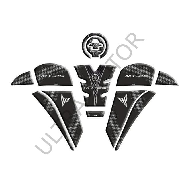 Yamaha MT-25 2020-2024 Siyah Tank Pad Set