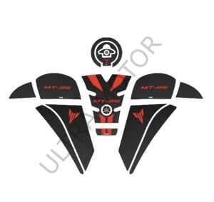 Yamaha MT-25 2020-2024 Kırmızı-Siyah Tank Pad Set