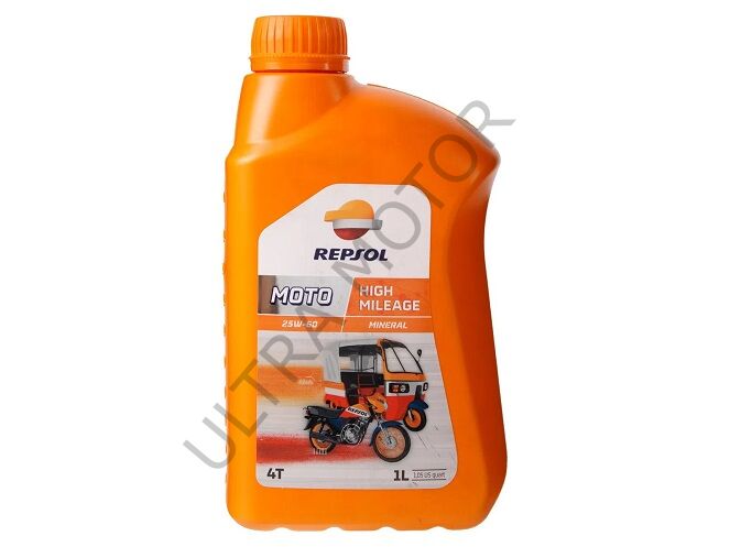 Repsol Moto High Mileage 4T 25W60 Motor Yağı 1 Litre