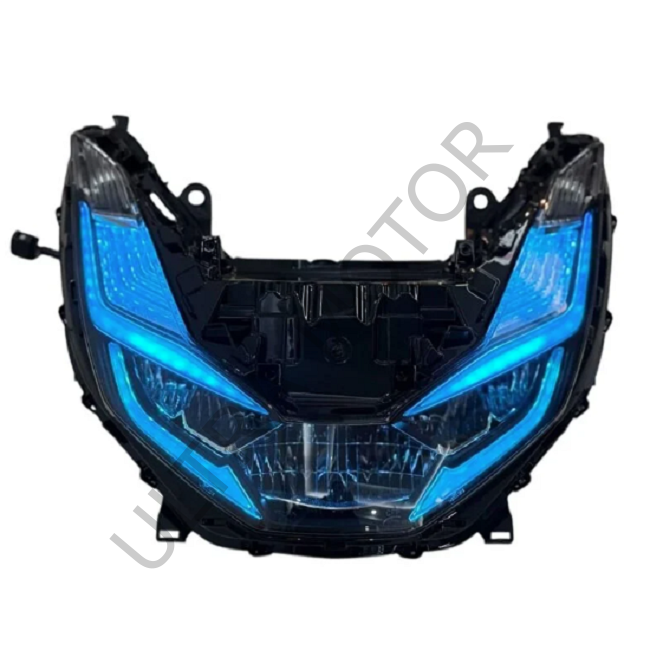 Honda PCX 2021-2024 Uyumlu RGB Led Telefon Kontrollü Ön Far Takımı