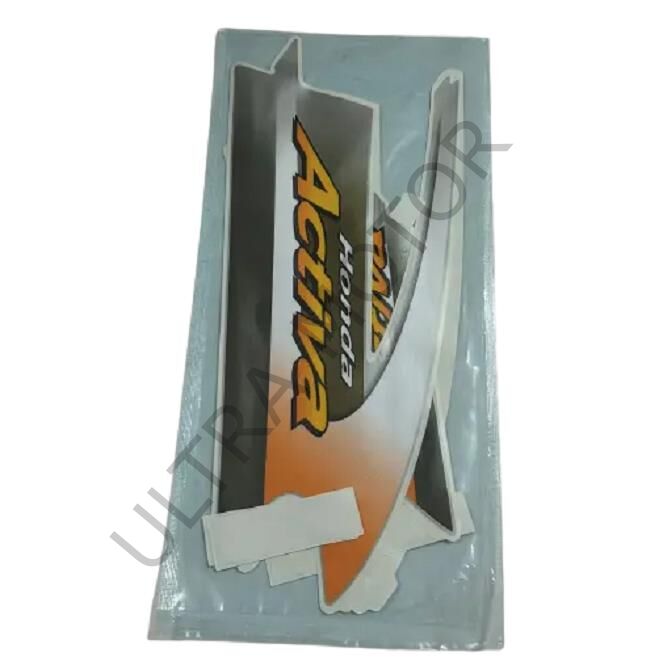 Honda Activa Arma Seti Sticker Yeni Model Turuncu-Gri
