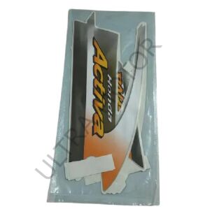 Honda Activa Arma Seti Sticker Yeni Model Turuncu-Gri