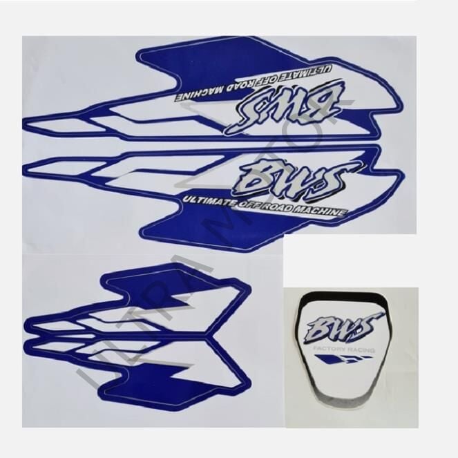Yamaha BWS 100 Arma Seti Sticker Mavi