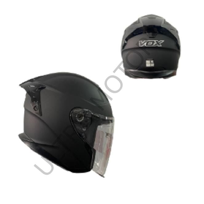 VOX Mat Siyah 2XLarge Beden Çene Açık Kask