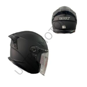 VOX Mat Siyah 2XLarge Beden Çene Açık Kask