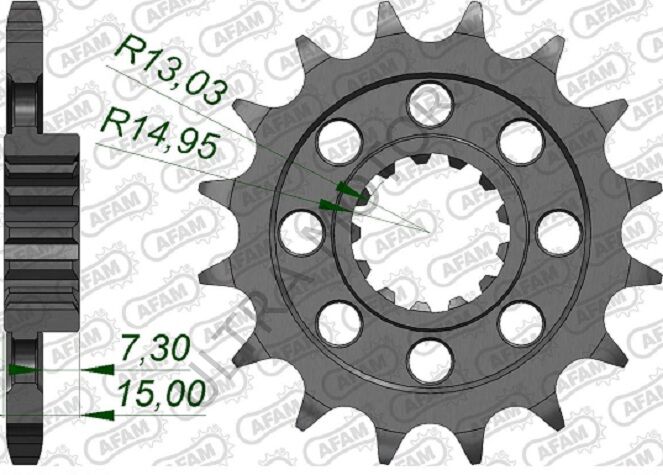 Afam Çelik Ön Dişli 166800-17 525