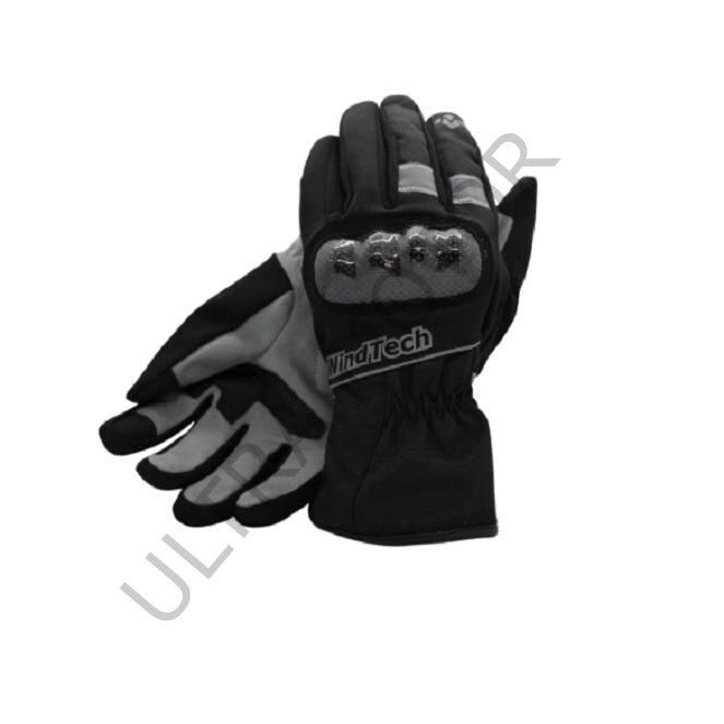 WindTech Siyah-Gri Uzun Large Beden Eldiven