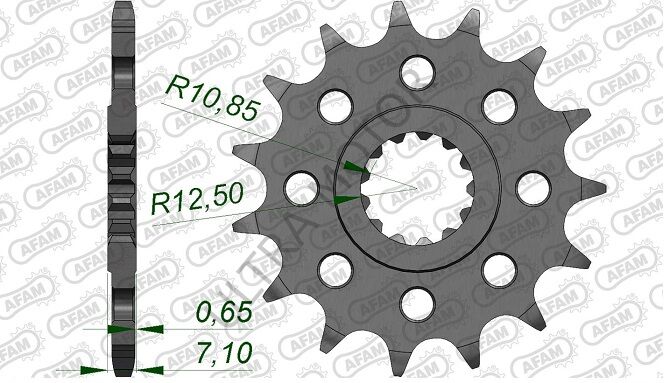 Afam Çelik Ön Dişli 24511-16 520