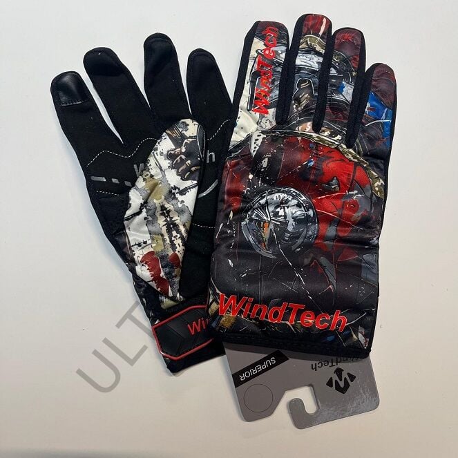 WindTech Kırmızı-Siyah Desen 2XLarge Beden Eldiven