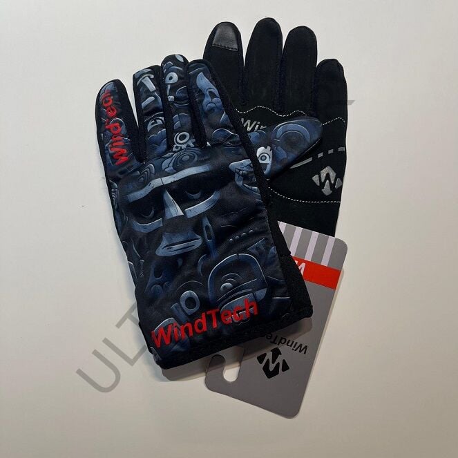 WindTech Siyah-Gri Desen Medium Beden Eldiven