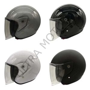 İthal Yarım Yazlık Kask Yüksek Kalite Standart Beden Mat Siyah