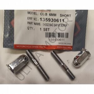 CUB Egzoz Bağlantı Sap Ve Somun 6mm (Kısa)