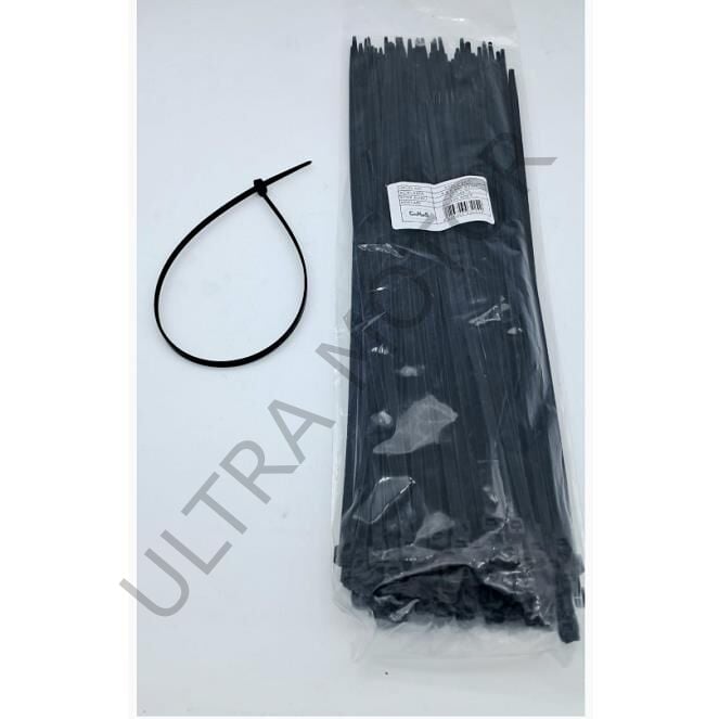 Cırt 4,8mm X 380mm Kablo Bağı İthal Siyah (100 Adet)
